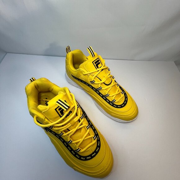 FILA Men's Sneaker- Ray Repeat,Yellow/White - Picture 3 of 12